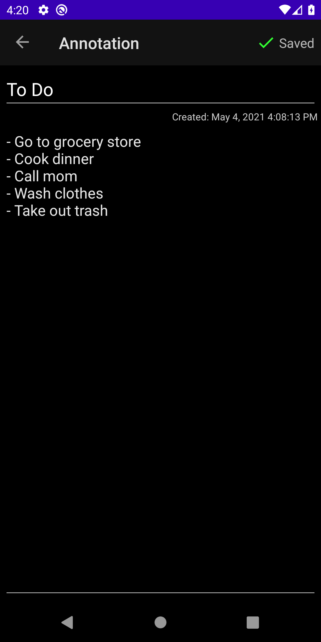 GitHub kperry/annotation Notetaking app for Android