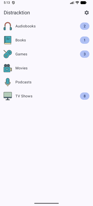 distracktion Screenshot